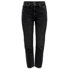 Bild Straight-Jeans »ONLEMILY HW STR ANK DNM NAS997 NOOS«, schwarz