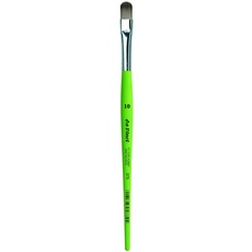 DA VINCI Student Series 375 passend für Schule und Hobby Pinsel, Filbert elastisches Synthetik mit grünem mattem Griff, Größe 10 (375-10)