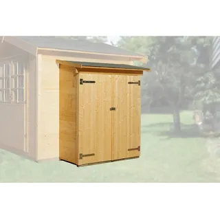 Weka Anbauschrank 65 x 129 cm Lasiert Braun