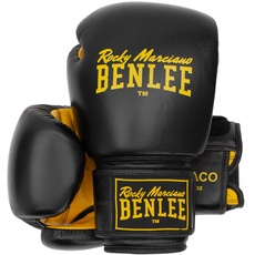 Bild von BENLEE Boxhandschuhe aus Leder Draco Black/Yellow 16 oz