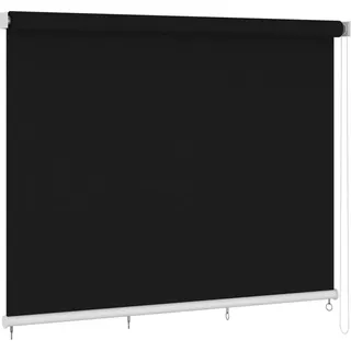 vidaXL Außenrollo 350x230 cm Schwarz - Schwarz