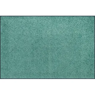 wash+dry by Kleen-Tex Fußmatte »Trend Uni, Schmutzfangmatte, waschbar« rechteckig 7 mm Höhe rutschhemmend, In- und Outdoor geeignet, auch als Läufer erhältlich, grün