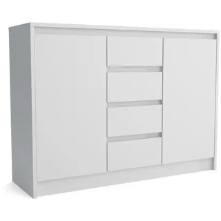 beautysofa Anthony 2D4S 112 x 82 x 35 cm weiß