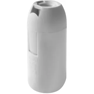 Lampenfassung, Virone, Modell LH/E14-1/W, Thermoplast, weiß