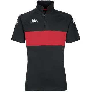 Kappa Dianetti Kurzarm-poloshirt - Black / Red - L
