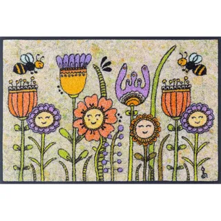 Wash+Dry Friendly Flowers 50 x 75 cm Mehrfarbig
