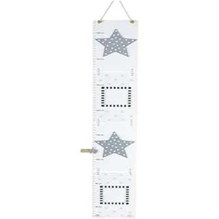 JaBaDaBaDo JaBa Decoration Messlatte Sterne Grau R16013