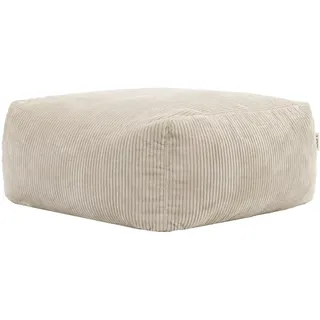icon Sitzsack-Ottomane ZEN modular Cord , Beige , Textil , 95x46x95 cm , Oeko-Tex® Standard 100 , Wohnzimmer, Sessel, Sitzsäcke, XXL Sitzsäcke