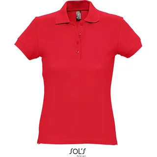 SOLs 11338 | Damen Poloshirt Passion - Farbe: Red - Größe: M - Weiß