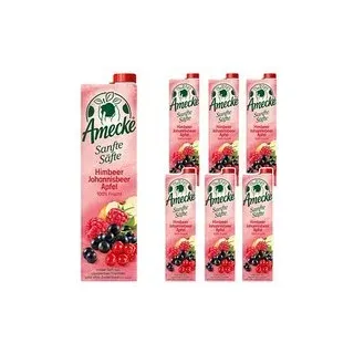 Amecke Sanfte Säfte Himbeere Johannisbeere Apfel Fruchtsaftkonzentrat 6x 1,0 l