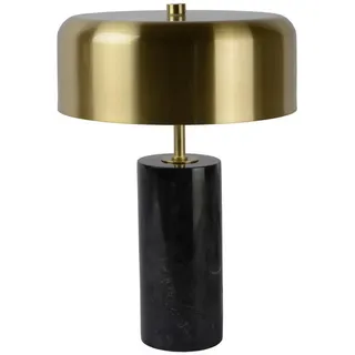Lucide Tischleuchte , Messingfarben , Metall , rund , 36.5 cm , RoHS, Reach , Schnurschalter , Lampen & Leuchten, Innenbeleuchtung, Tischlampen, Tischlampen