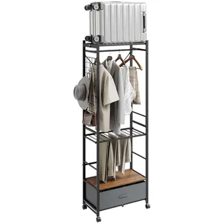 SoBuy Kleiderständer 60,5x32,5x175 Schwarz