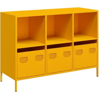 Sideboard Senfgelb 101,5x39x73,5 cm Kaltgewalzter Stahl - Gelb
