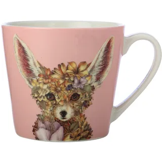 Maxwell & Williams DX1098 Kaffee-Becher rund Fennec 370 ml – Porzellan-Tasse – Wild Planet, Tier-Motiv bunt, Geschenkbox