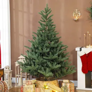 Homcom Weihnachtsbaum künstlich 180cm Christbaum mit dichten Zweigen Metallständer