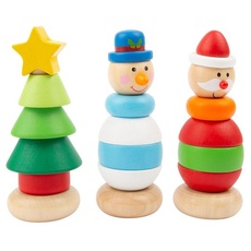 Small Foot Wooden Stacking Tower Christmas Figure 1 pcs. (Assorted)