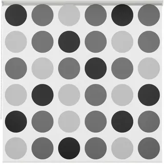 AQUABAD Vaskaflex Badewannenrollo/Duschrollo, Länge: 240 cm, Breite: 100 cm, Muster: Kreise