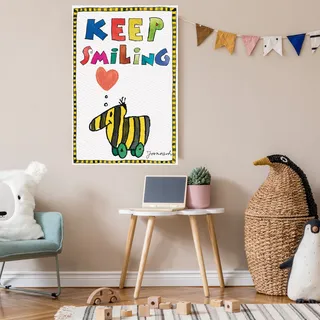 LuckyLinde Leinwandbild »Tigerente mit Herz« Ente   Enten   Figuren   Filmfiguren   Herzbilder   Herzen   Liebessprüche   Motivationsbilder   Natur   Schriftzug   Sprüche   Tiere   Tiger   little star 1 Stk. tlg. Exklusive JANOSCH Kindermotive, bunt