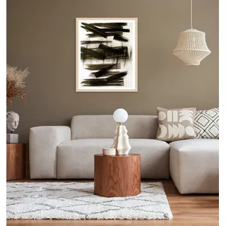 Bild mit Rahmen "Mila", beige (farbe rahmen: natur, farbe bild(er): beige), B:40cm H:50cm T:2cm, Acrylglas, Holz, Papier, LEGER HOME BY LENA GERCKE, Bilder, Bild mit Rahmen, Premium Poster mit Naturholzrahmen, Handarbeit aus Deutschland