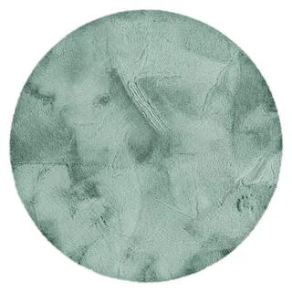 PASSUA Hochflor-Teppich Dave, rund, 180 cm, Mintgrün - Grün