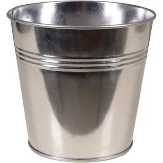 None Zink-Übertopf Ø 16 x 14 cm Silber