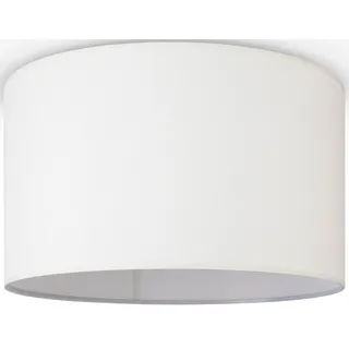 Paco Home HUGO CANVAS UNI COLOR 1 E27 rund weiß