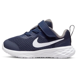 Nike Revolution 6 Sneaker, Midnight Navy/White-Flat Pewter, 21