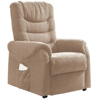 Livetastic Fernsehsessel Nino Polyester 76 x 106 x 94 cm Bronze mit Relaxfunktion