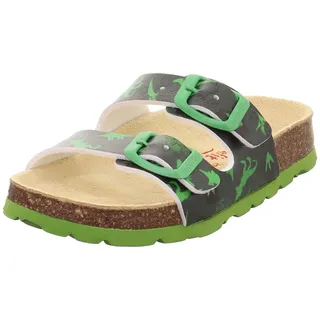 Fussbettpantoffel Grün/Mehrfarbig 32 EU