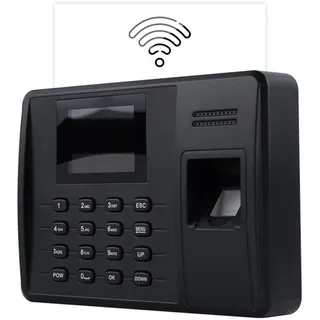 HDWR TimeClock-200NWEPI Zeiterfassung, WiFi, Web, P2P, bis zu 1000 Mitarbeiter, Fingerabdruckprüfung, RFID-Karte, 12 V, USB, LAN