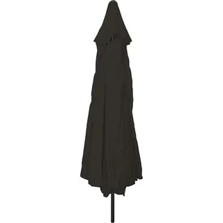 vidaXL Gartenparasol Schwarz 395 x 395 x 245 cm Polyester und Stahl - Schwarz