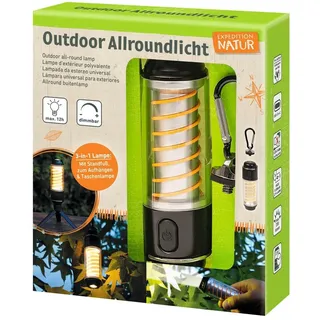 Moses moses. Expedition Natur Outdoor Allroundlicht, Kinder Campinglampe mit 2 Lichtquellen, dimmbare LED-Spiralleuchte & Taschenlampe für Camping, Zelten und andere Outdoor-Abenteuer