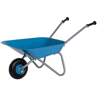 Rolly Toys Metallschubkarre silber/blau