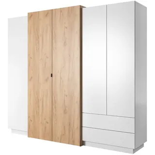 masseno Drehtürenschrank Tres 230 x 201,8 x 51,6 cm Weiß