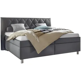 Esposa Polsterbett , Anthrazit , Textil , Birke , Schichtholz , H2 , Höhe ca. 16 cm , 200x200 cm , Über- und Sondergrößen erhältlich, Bezug abnehmbar/waschbar, Ober- und Unterseite versteppt, wendbar, atmungsaktiv,Über- und Sondergrößen erhältlich, Lattenrost, Matratze, gepolstertes Kopfteil, Stoffauswahl, in verschiedenen Größen erhältlich,Federholzleisten verleimt, Federleisten mit Duokappen, verstellbar, Motorverstellung , Schlafzimmer, Betten, Polsterbetten