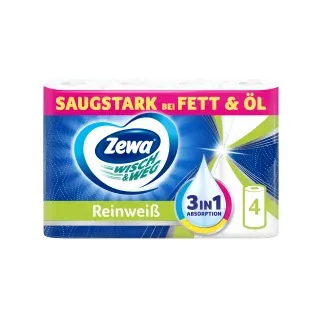 Zewa Küchenrolle Wisch&Weg Reinweiß 4 x 45 Blatt