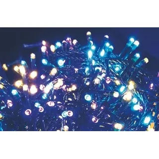 Euronatale Hellblau/Rosa LED EST. 300 Lichter 9 m + 2 CAV, Siehe Foto, Einheitsgröße
