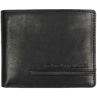 TOM TAILOR Devon Herren Geldbörse Querformat Klein Schwarz