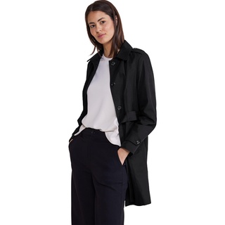 STREET ONE Damen A201931 Trenchcoat, Black, 40 EU