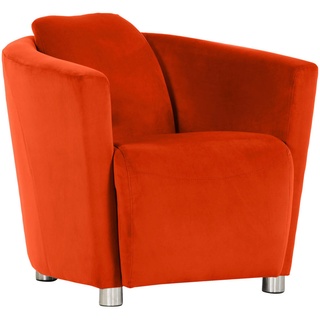 Xxxl Cocktailsessel , Orange , Textil , 72x72x85 cm , Stoffauswahl , Wohnzimmer, Sessel, Polstersessel