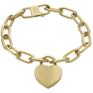 Fossil Armband Harlow Linear Texture Heart Bracelet Gold