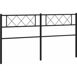 vidaXL Ersatz-Kopfteil Metall Schwarz 180 cm - Schwarz