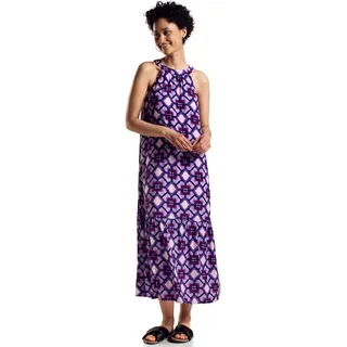 STREET ONE Damen A144062 Maxikleid Mit Print, Bellflower Lilac, 36 EU