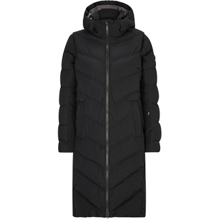 Ziener Damen TELSE Winter-Mantel | warm, atmungsaktiv, wasserdicht, knielang, black, 46