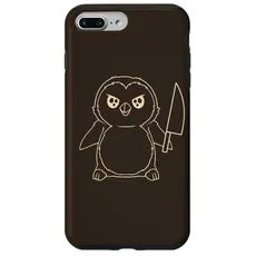 Hülle für iPhone 7 Plus/8 Plus Pinguin hält ein Messer