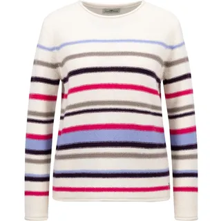 FYNCH-HATTON Strickpullover, im Streifen-Look, weiß