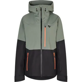 Skijacke ZIENER "TURIS", Damen, Gr. 40, schwarz, Obermaterial: 1. 100% Polyester (recycelt), 2. 95% Polyamid (recycelt), 5% Elasthan.Futter: 1. 55% Polyester, 45% Polyester (recycelt), 2. 61% Polyester, 30% Schurwolle, 9% Polyamid., Jacken Skijacke