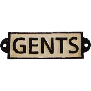 Wandschild Wandplakette Gusseisen Gents