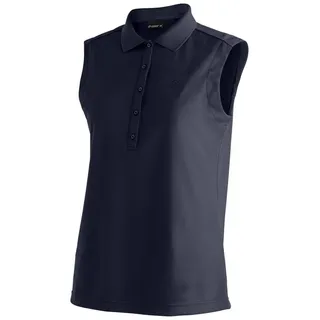 Maier Sports Ulrike Sleeveless Poloshirt Damen : 40 Größe: 40 - Blau