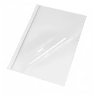Pavo - Thermobindemappe A4-8 mm - Kapazität : 61-80 Blatt - Transparent/weiß - 100 Stück